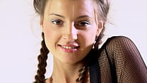 Russian brunette big tits acrobatic chick Marusya